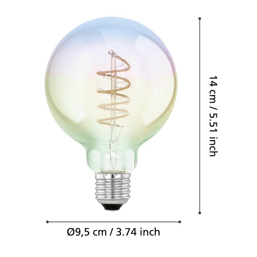 LED-hämardatav pirn Vintage G95, E27, 4 W, 230 V, 2000 K - Eglo 110207