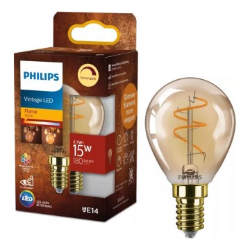 LED hämardatav pirn VINTAGE Philips P45 E14/2,7W/230V 1800K