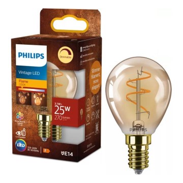LED hämardatav pirn VINTAGE Philips P45 E14/3,1W/230V 2200K