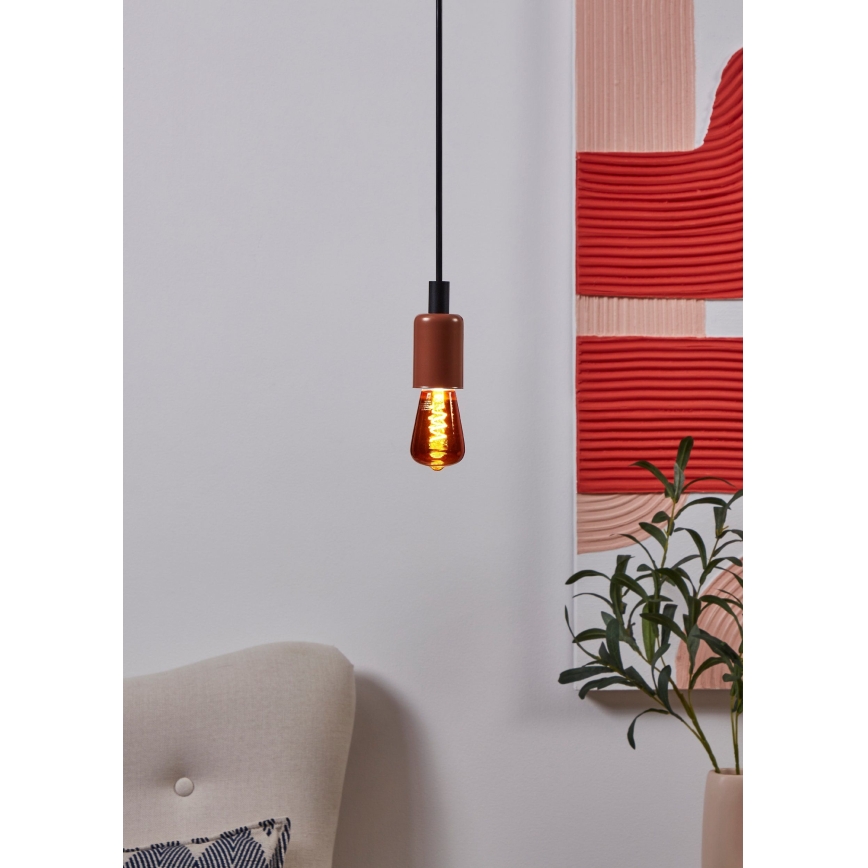 LED hämardatav pirn VINTAGE ST48 E27/4W/230V 2000K punane - Eglo 110199