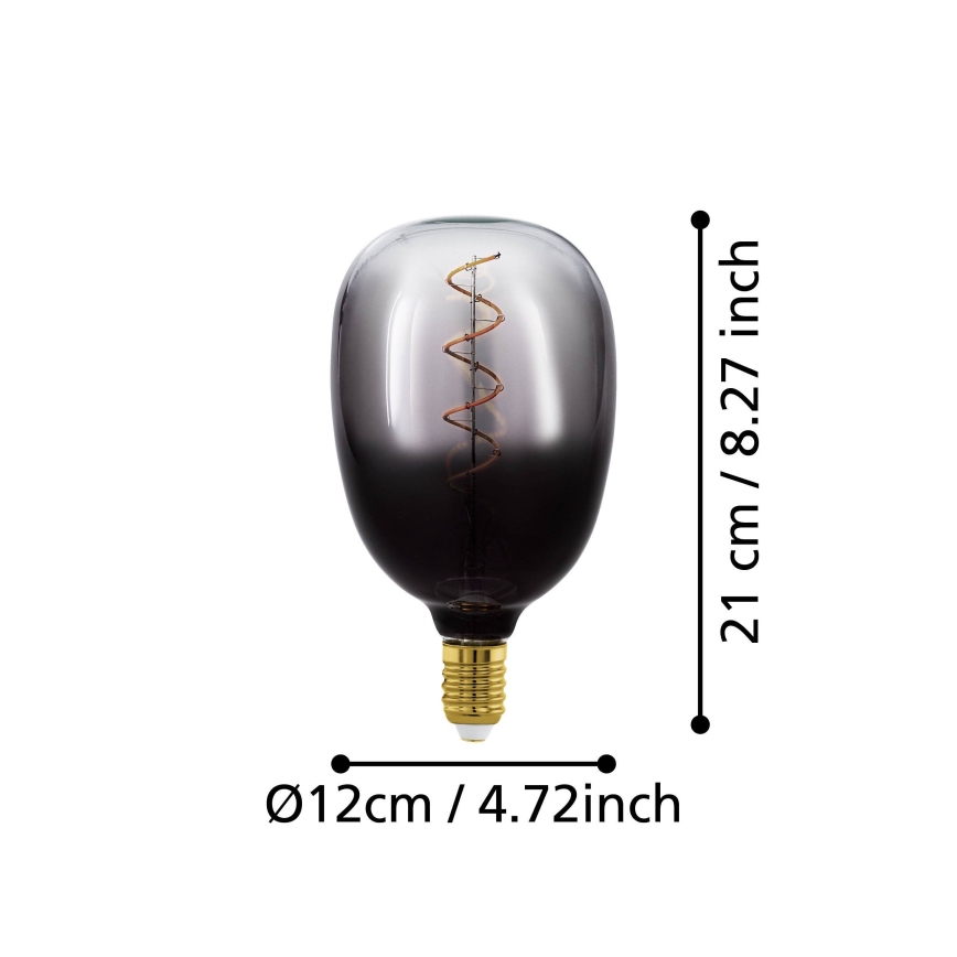 LED hämardatav pirn VINTAGE T120 E27/4W/230V 1800K suitsune - Eglo 110227