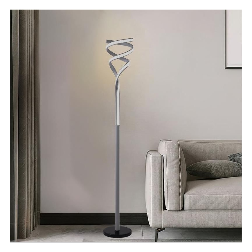 LED Hämardatav põrandalamp LED/50W/230V 3000-6500K hall + kaugjuhtimispult