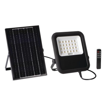 LED Hämardatav prožektor koos päikesepaneeliga ja hämardusandur LED/10W/10000 mAh 3,2V IP65 + kaugjuhtimispult