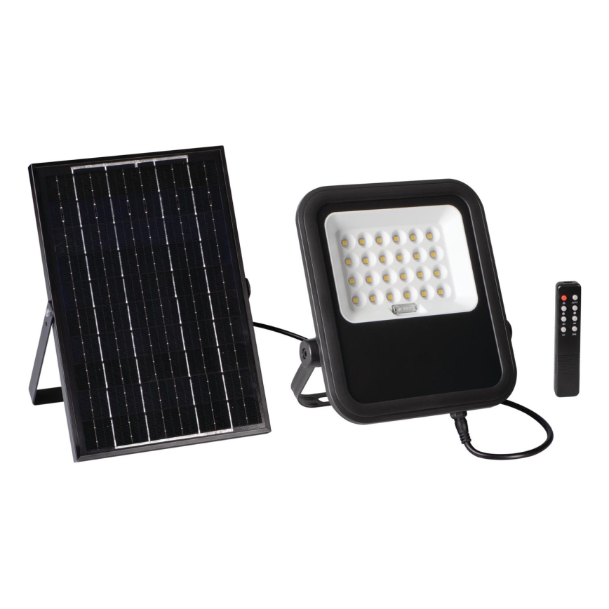 LED Hämardatav prožektor koos päikesepaneeliga ja hämardusandur LED/10W/10000 mAh 3,2V IP65 + kaugjuhtimispult