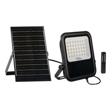 LED Hämardatav prožektor koos päikesepaneeliga ja hämardusanduriga LED/15W/15000 mAh 3,2V IP65 + kaugjuhtimispult