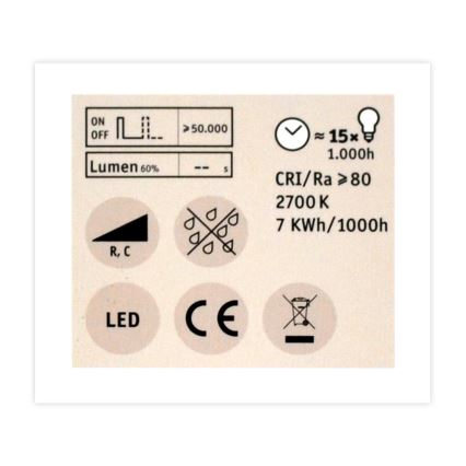 LED Hämardatav prožektori pirn GU5.3/6.5W/12V 2700K – Paulmann 28758