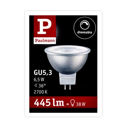 LED Hämardatav prožektori pirn GU5,3/6,5W/12V 2700K - Paulmann 28759