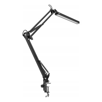 LED hämardatav puutekontrolliga painduv laualamp kinnitusklambriga LED/10W/5/230V 3000/4000/6000K must