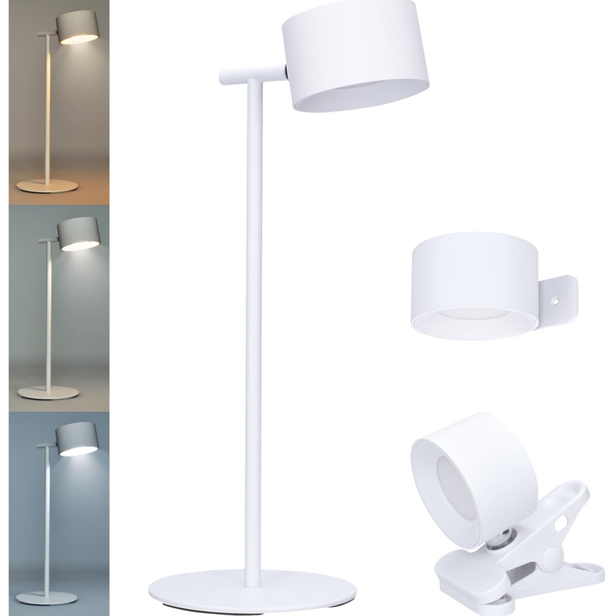 LED Hämardatav puutetundlik laetav lamp 3-ühes LED/4W/2000 mAh 3000/4000/6500K valge