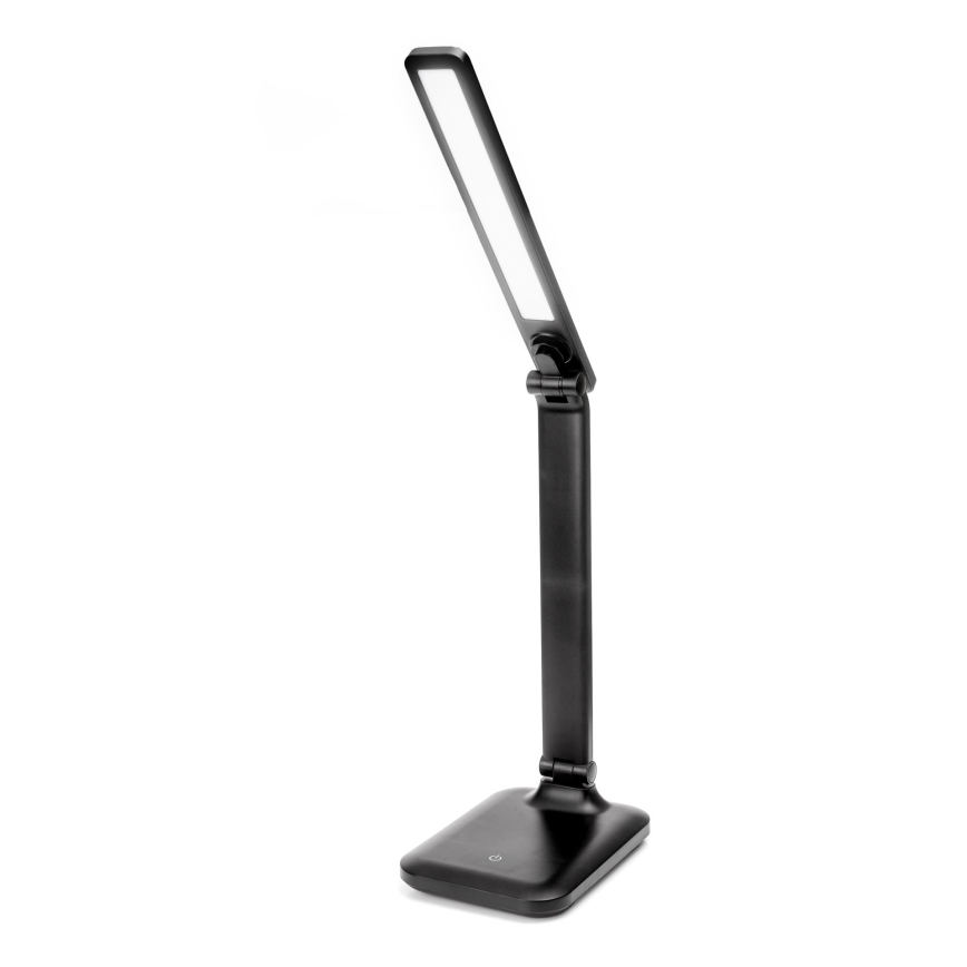 LED Hämardatav puutetundlik laualamp juhtmevaba laadimisega ja USB pesa REMUS LED/5W/230V must