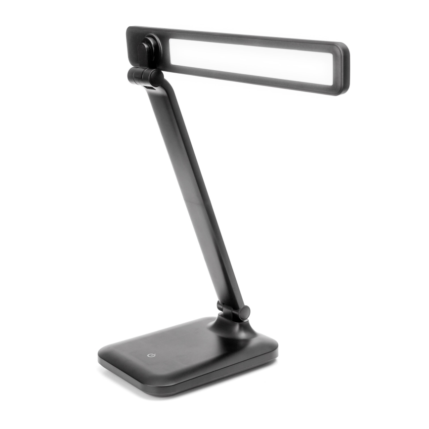 LED Hämardatav puutetundlik laualamp juhtmevaba laadimisega ja USB pesa REMUS LED/5W/230V must