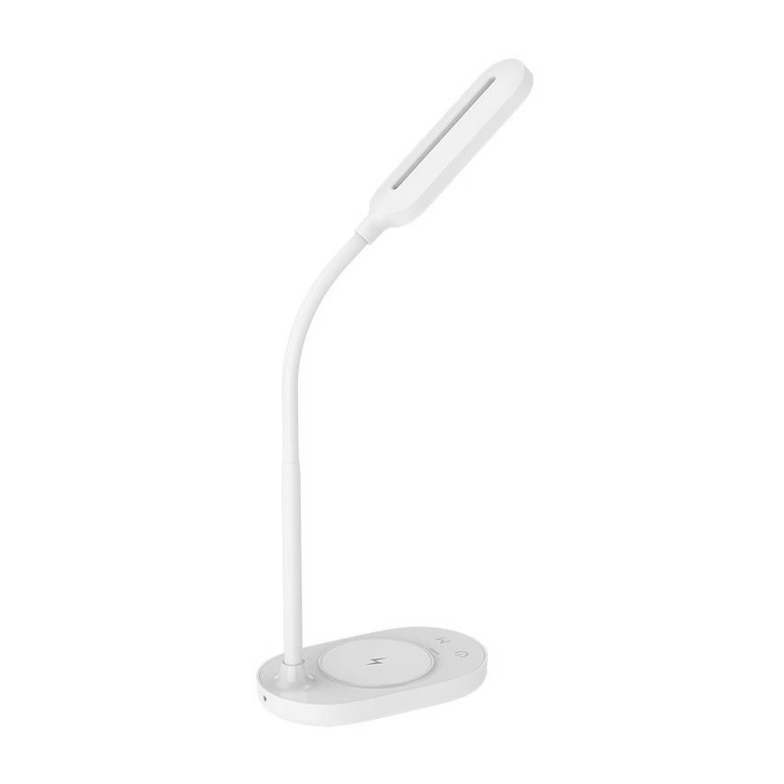 LED Hämardatav puutetundlik laualamp juhtmevaba laadimisega OCTAVIA LED/7W/230V valge