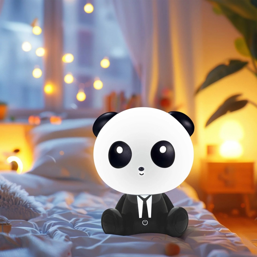 LED Hämardatav puutetundlik lamp lastetuppa PANDA LED/2,5W/3,7V 1200 mAh