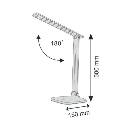 LED Hämardatav puutetundlik laualamp JOWI LED/8W/230V must