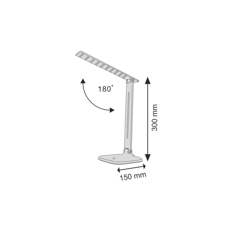 LED Hämardatav puutetundlik laualamp JOWI LED/8W/230V must