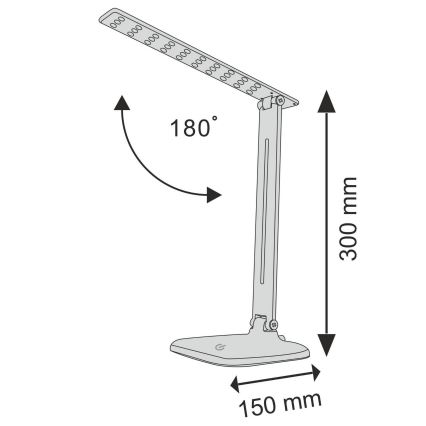 LED Hämardatav puutetundlik laualamp JOWI LED/8W/230V valge