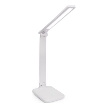LED Hämardatav puutetundlik laualamp juhtmevaba laadimisega ja USB pesa REMUS LED/5W/230V valge