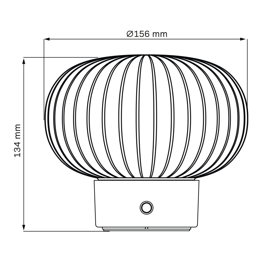 LED Hämardatav puutetundlik laualamp LATTE LED/1,8W/5V USB 2000 mAh matt kroom/valge