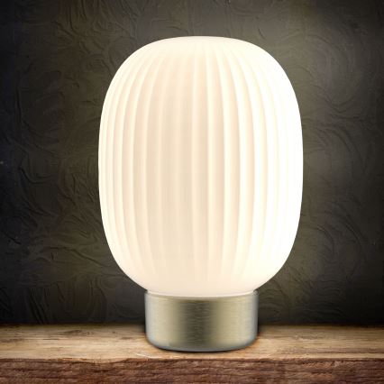 LED Hämardatav puutetundlik laualamp LATTE LED/1,8W/5V USB 2000 mAh kuldne/valge