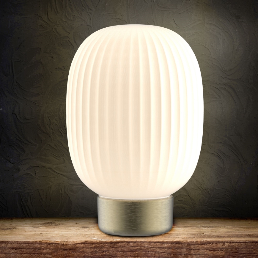 LED Hämardatav puutetundlik laualamp LATTE LED/1,8W/5V USB 2000 mAh kuldne/valge