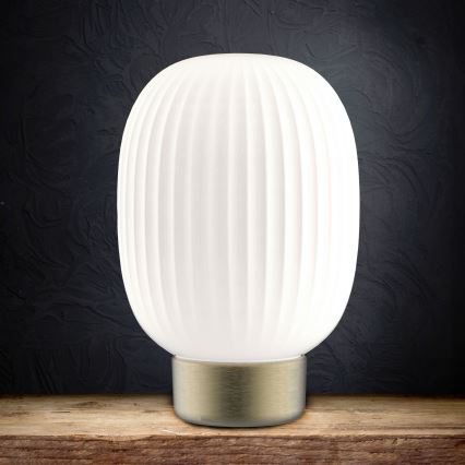 LED Hämardatav puutetundlik laualamp LATTE LED/1,8W/5V USB 2000 mAh kuldne/valge