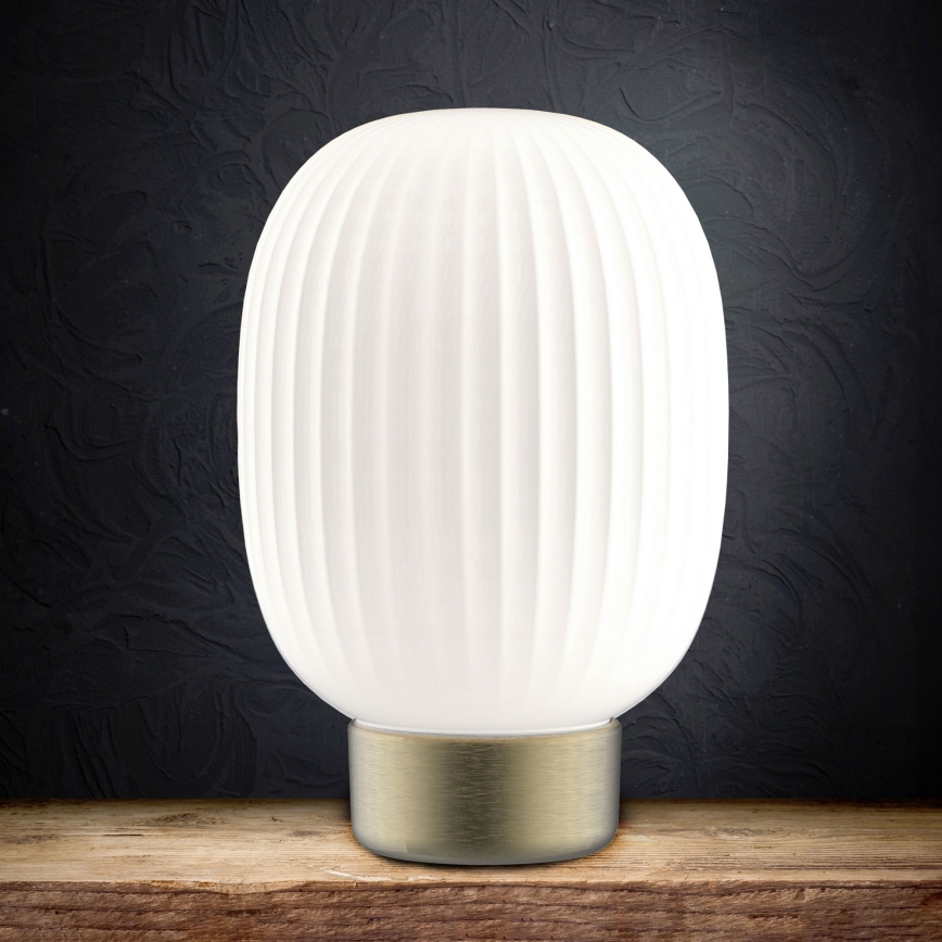 LED Hämardatav puutetundlik laualamp LATTE LED/1,8W/5V USB 2000 mAh kuldne/valge