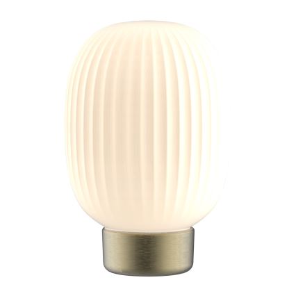 LED Hämardatav puutetundlik laualamp LATTE LED/1,8W/5V USB 2000 mAh kuldne/valge