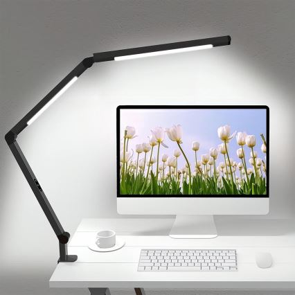 LED Hämardatav puutetundlik paindlik laualamp POINTIQ LED/12W/230V 3000/4000/5000/6500K CRI 92 must