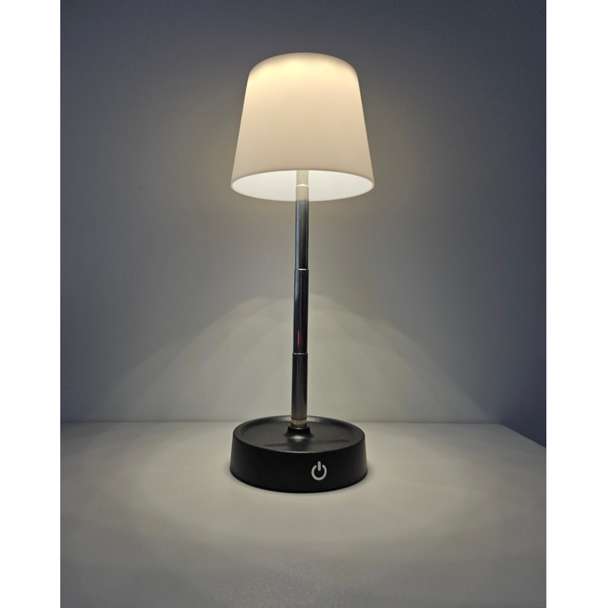 LED Hämardatav puutetundlik laualamp LED/3W/5V USB 800 mAh valge