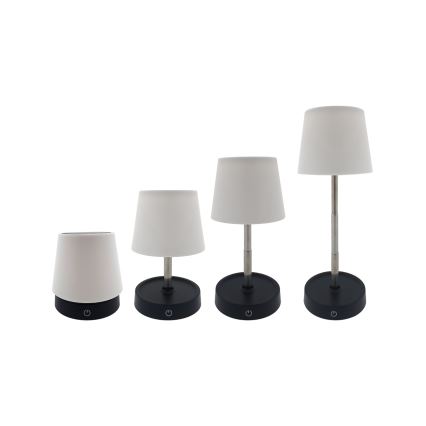 LED Hämardatav puutetundlik laualamp LED/3W/5V USB 800 mAh valge