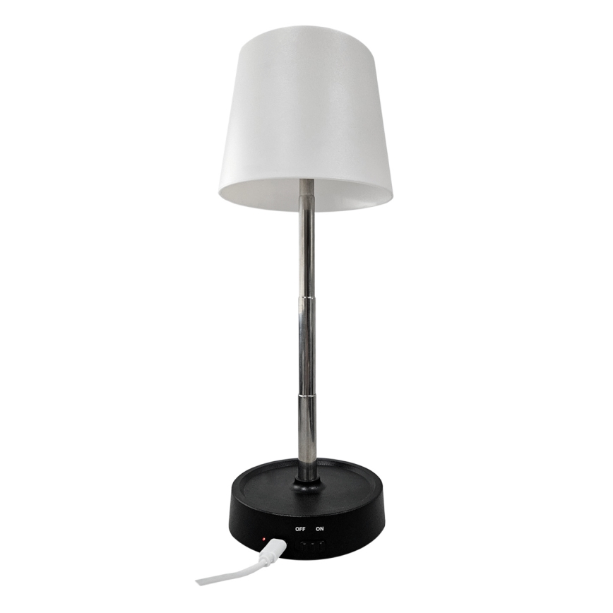 LED Hämardatav puutetundlik laualamp LED/3W/5V USB 800 mAh valge