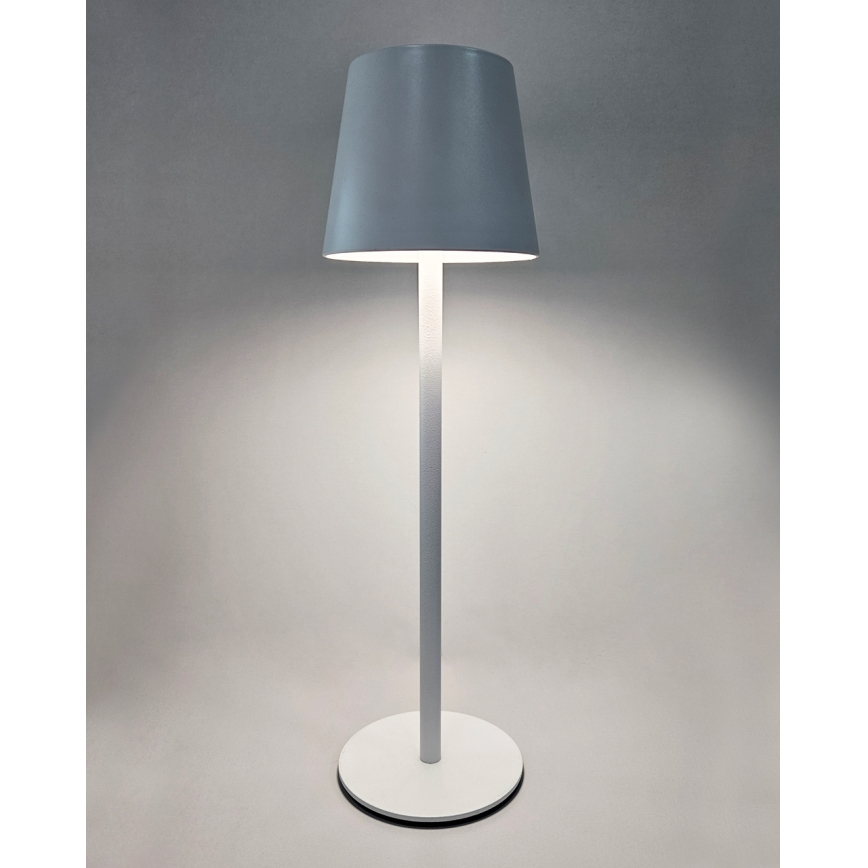 LED Hämardatav puutetundlik laualamp LED/5W/5V USB 1200 mAh valge