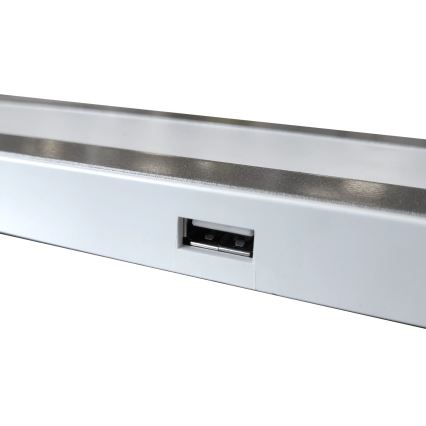 LED Hämardatav puutetundlik laualamp MADERA LED/7W/230V USB valge