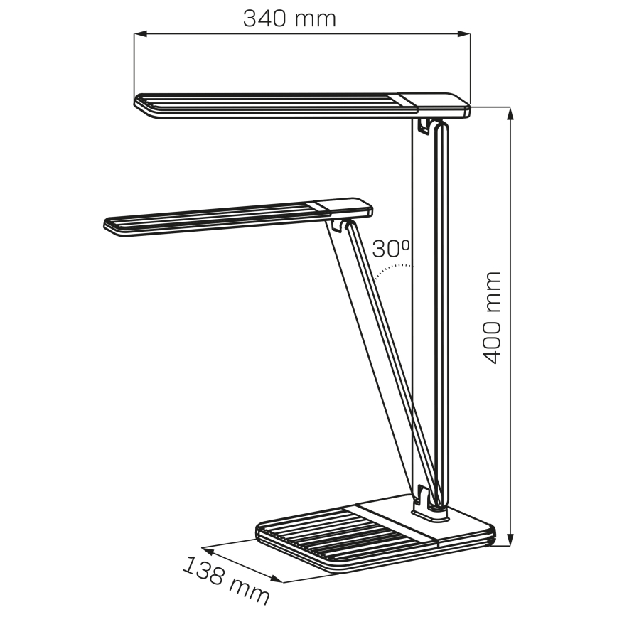 LED Hämardatav puutetundlik laualamp PRESTIGE LED/12W/230V 2700/4000K/6500K must