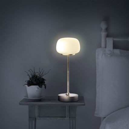 LED Hämardatav puutetundlik laualamp RIMINI LED/2W/5V USB 2000 mAh kuldne/valge