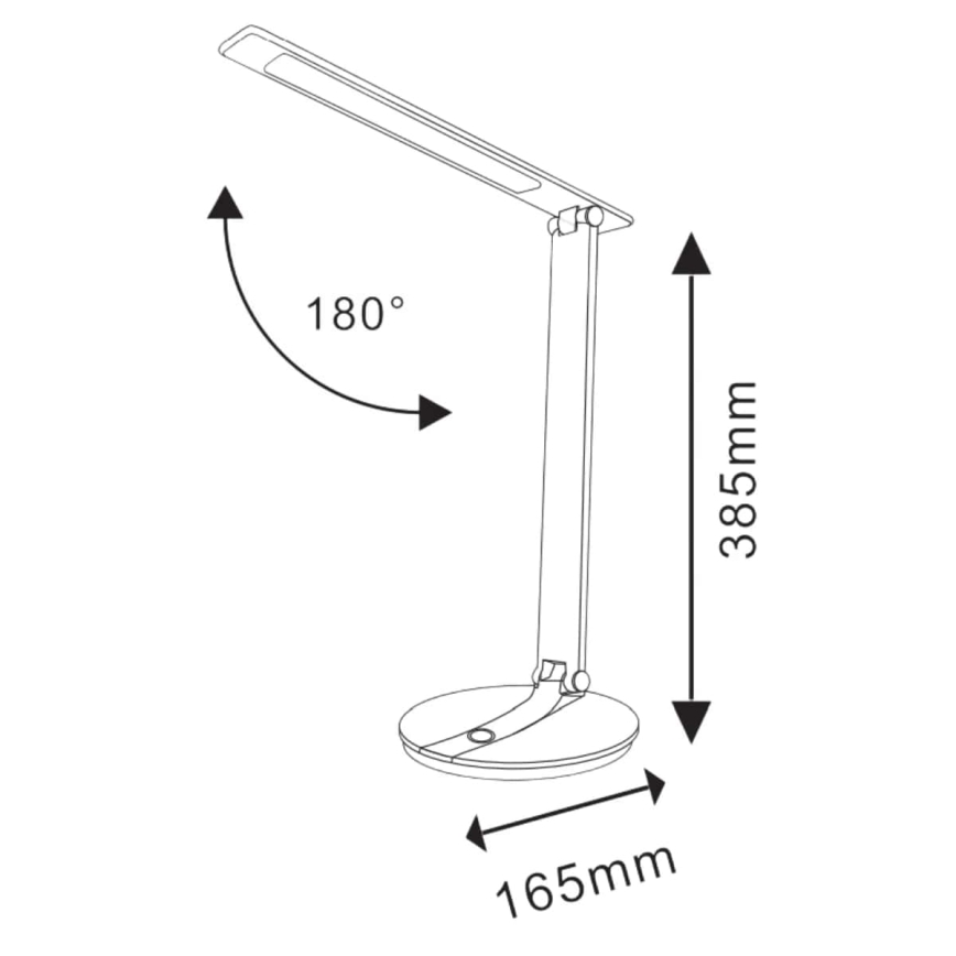 LED Hämardatav puutetundlik laualamp SERRA LED/8W/230V must