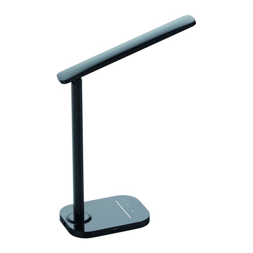 LED Hämardatav puutetundlik laualamp USB ühendusega KIARA LED/7W/230V must