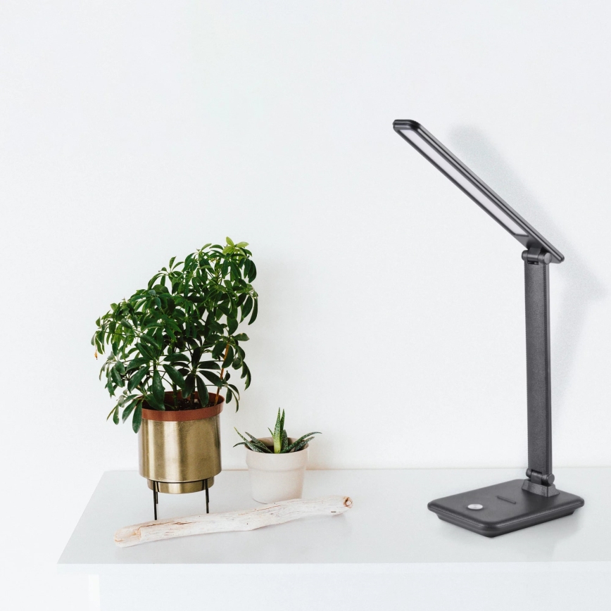 LED Hämardatav puutetundlik laualamp VINTO LED/8W/230V must