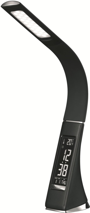 LED-hämardatav puutetundlik lauavalgusti ekraaniga, LED/10W/5V, must