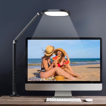 LED Hämardatav puutetundlik paindlik laualamp LED/15W/230V 3000-6500K CRI 96 must