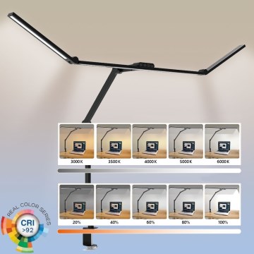 LED Hämardatav puutetundlik paindlik laualamp LED/36W/230V 3000-6500K CRI 92 must