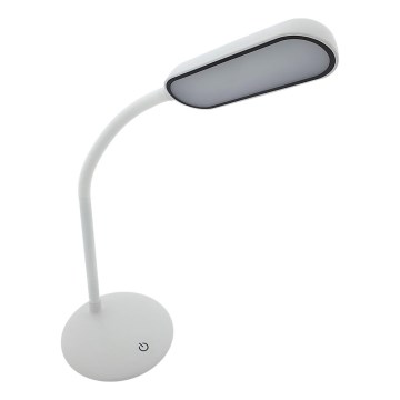 LED Hämardatav puutetundlik paindlik laualamp LED/6W/5V USB 1200 mAh valge