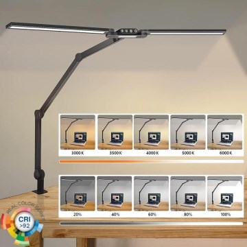 LED Hämardatav puutetundlik paindlik laualamp POINTIQ LED/24W/230V 3000-6500K CRI 92 must