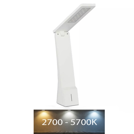 LED Hämardatav puutetundlik taaslaetav laualamp USB LED/4W/5V 1200 mAh 2700K-5700K valge/kuldne