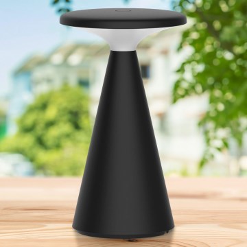 LED Hämardatav puutetundlik väli laualamp PAROS LED/1,8W/5V USB 1800 mAh IP44 must