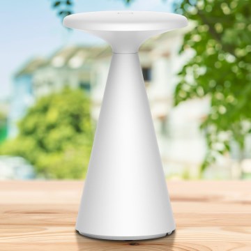 LED Hämardatav puutetundlik väli laualamp PAROS LED/1,8W/5V USB 1800 mAh IP44 valge