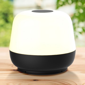 LED Hämardatav puutetundlik väli laualamp SAMBA LED/1,2W/5V USB 1200 mAh IP44 must