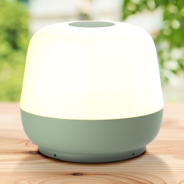 LED Hämardatav puutetundlik väli laualamp SAMBA LED/1,2W/5V USB 1200 mAh IP44 roheline