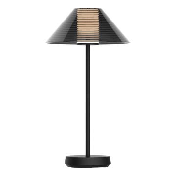 LED Hämardatav puutetundlik väli laualamp SERENGETI LED/3,4W/5V USB 3600 mAh IP44 must