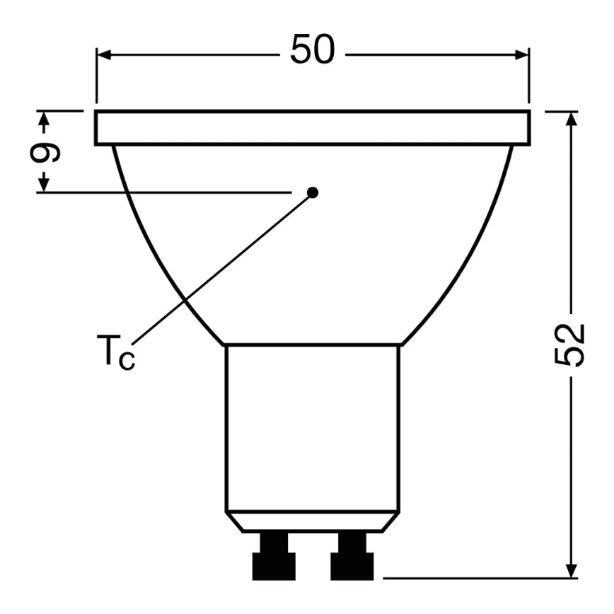 LED hämardatav reflektorlamp PAR16 GU10/7W/230V 2700K 120° CRI 90 - Ledvance